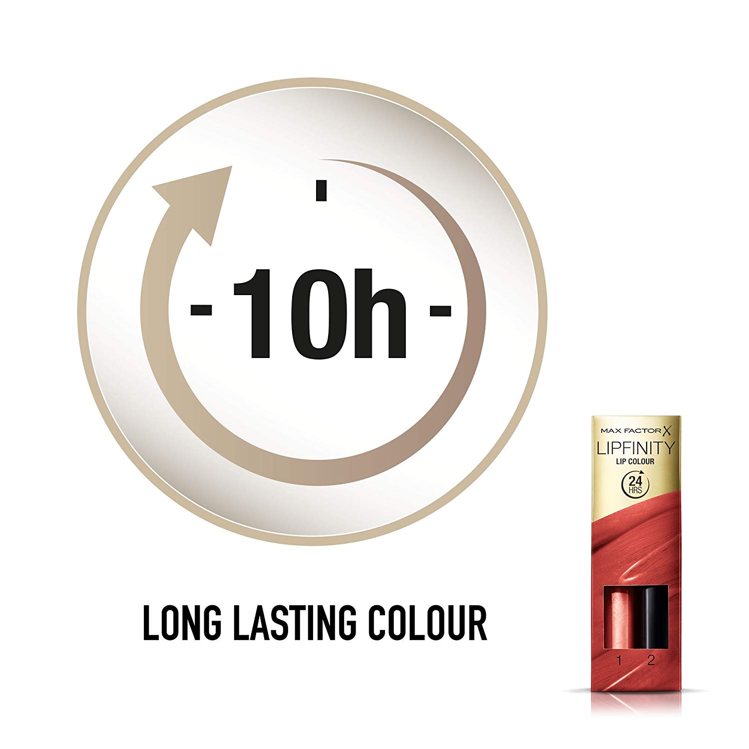 Max Factor Lipfinity Long-Lasting Two Step Lipstick - 115 Confident, 4.2 g, Red - Image 4