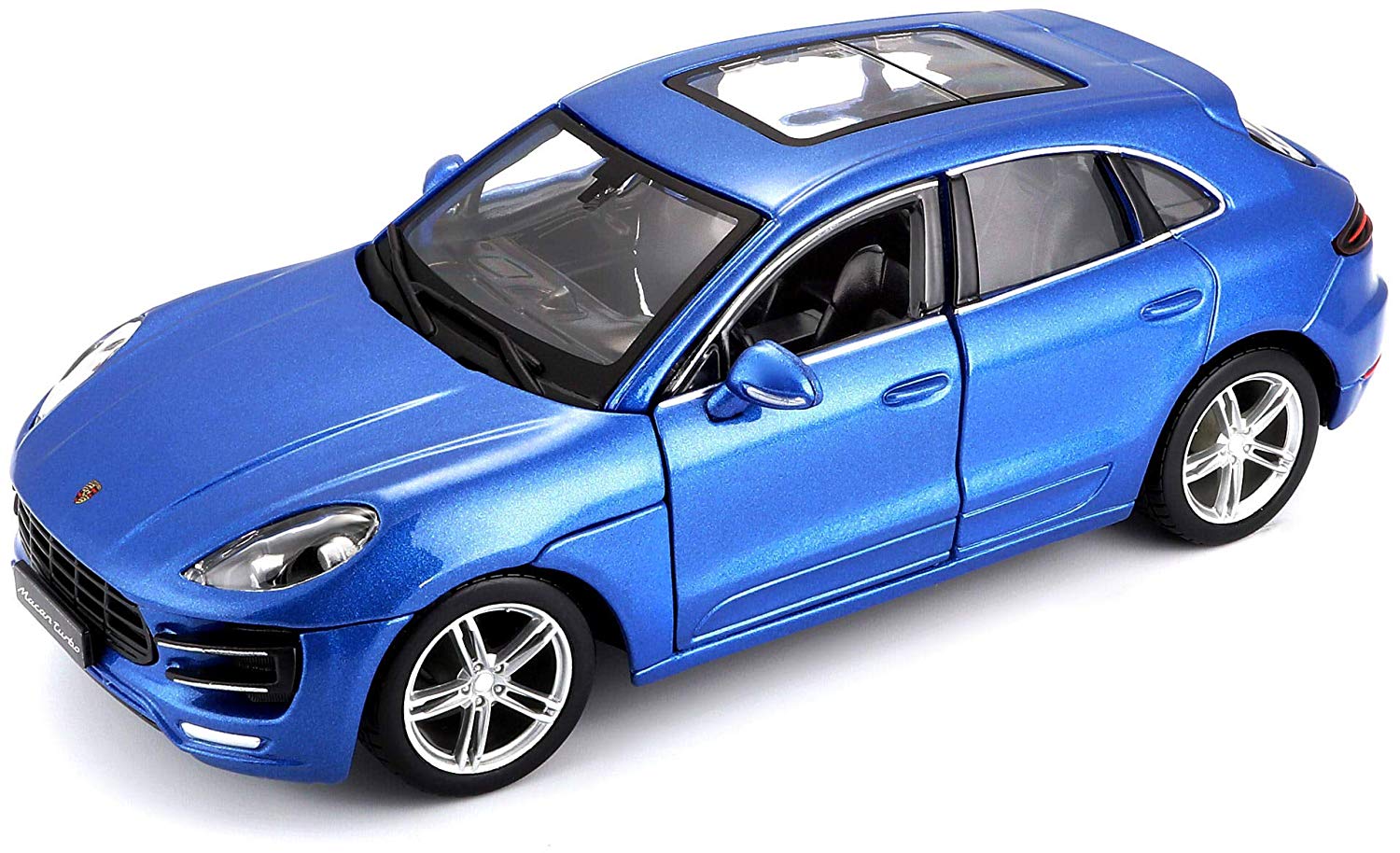 Tobar 1:24 Scale Porsche Macan Model Car - Assorted Colours, Black, 18 cm (L) x 9 cm (W) x 7 cm (H), 1:24 Scale