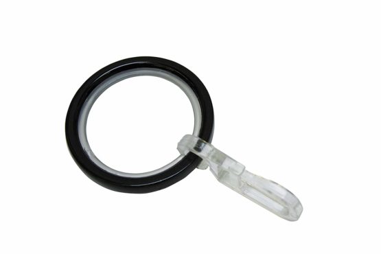 Gardinia Curtain ring Ø 20 mm black, Metal