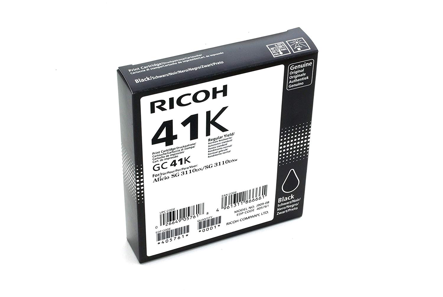 Ricoh 405761 SG3110DN Ink - Black, XXL - Image 2