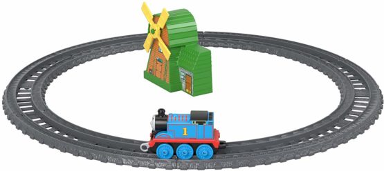 Thomas and Friends GFF09 Track Master Push Along Thomas and the Windmill Metal Train Engine Playset - Image 3