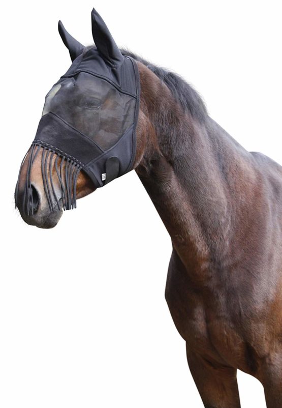 Kerbl WB 321269 Fly Mask for Horses with Ear Protection and Nostril Veil