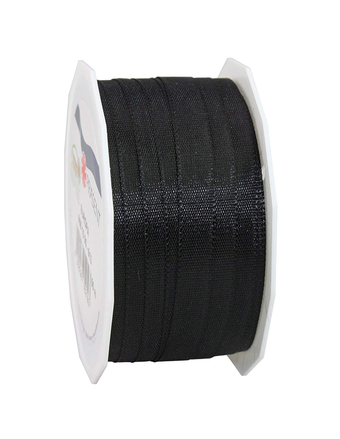 Präsent - Europa Taffeta Ribbon Black 10 mm Width, 50 m Length, Purple, 10mm - 50m