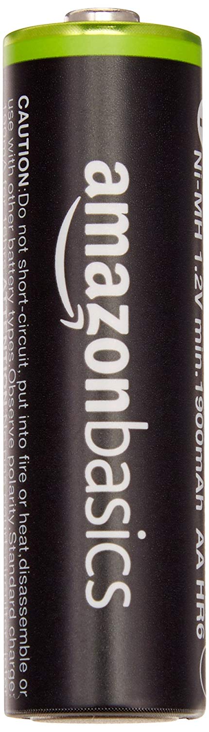 Amazon Basics 4-Pack Rechargeable AA NiMH Batteries, 2000 mAh, 1.2V, Recharge up to 1000x Times, Pre-Charged - Image 2