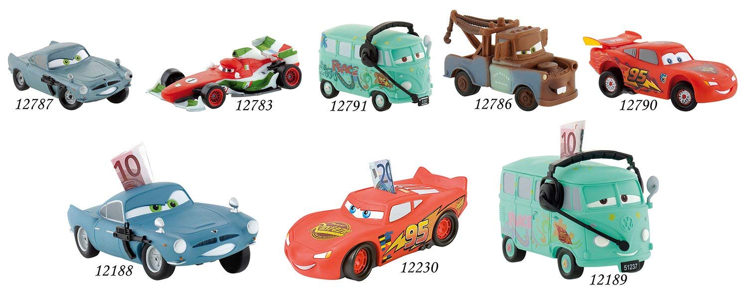 Bully Country 12780 Toy Figure - Walt Disney Cars 2 Carla Veloso, 7.5 cm, White - Image 2