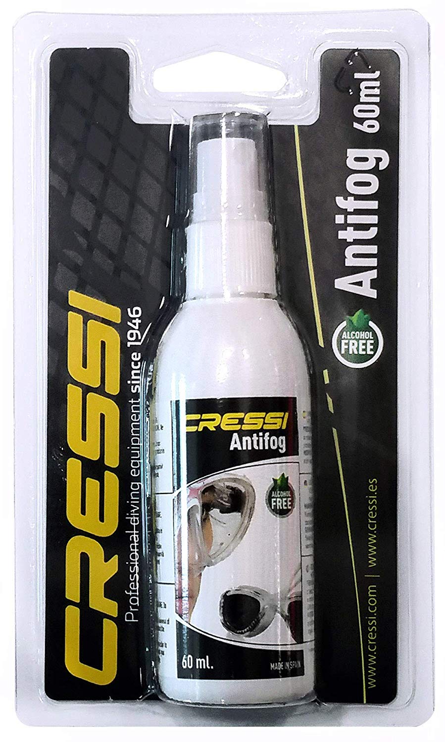 Cressi Premium Anti Fog for Diving Masks/Swim Goggles, 1-Pack, 1 Pack 60ml