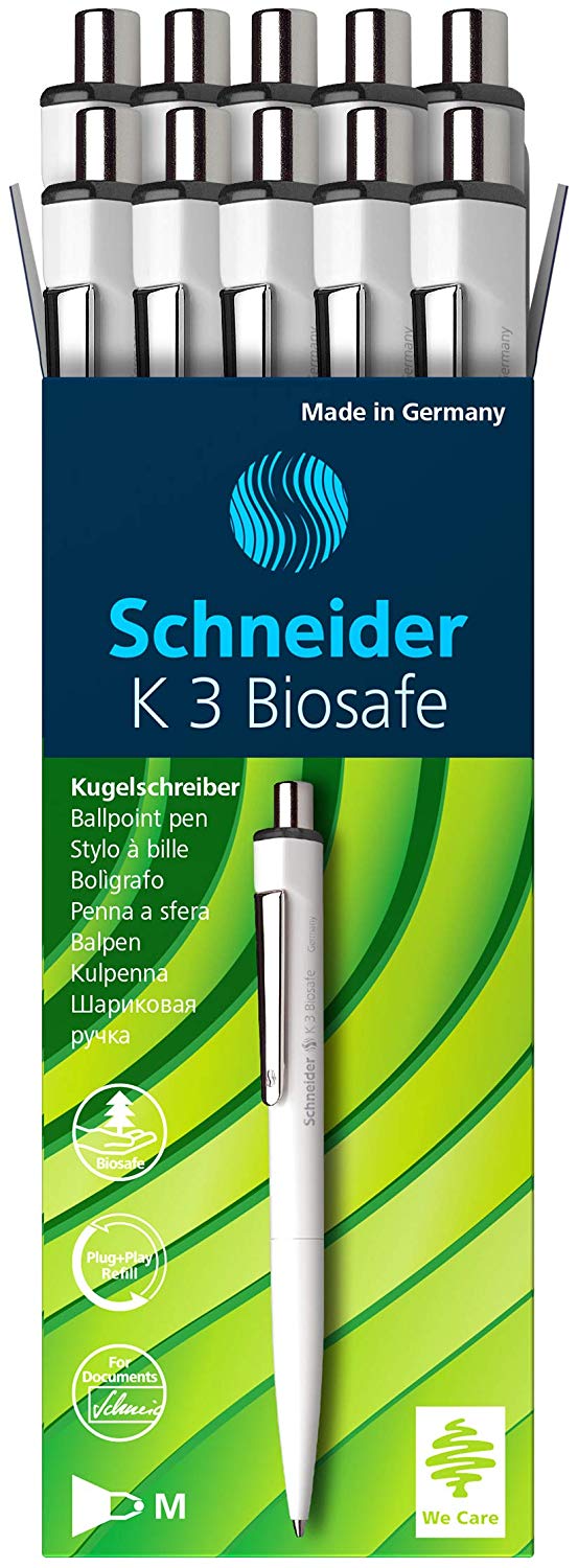 Schneider ISO 12757-2 G2 Mechanical Ballpoint Pen K3 Black M Indelible Pack of 10, 1 count (Pack of 10) - Image 2