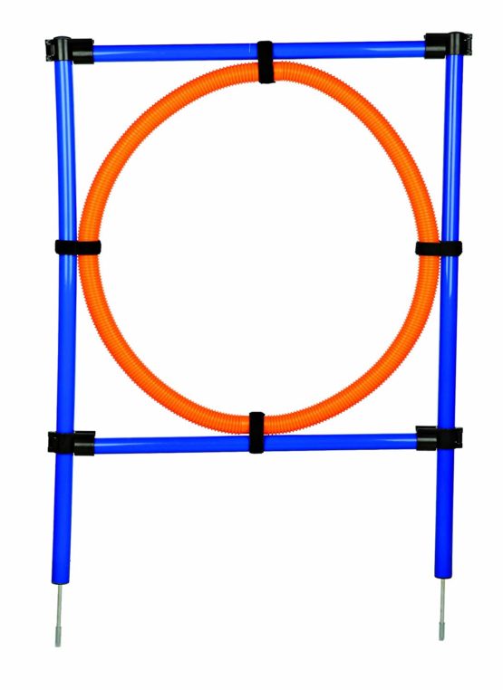 Trixie Dog Activity Agility Ring, 115 ﾗ 3 cm 65 cm, Orange/ Blue