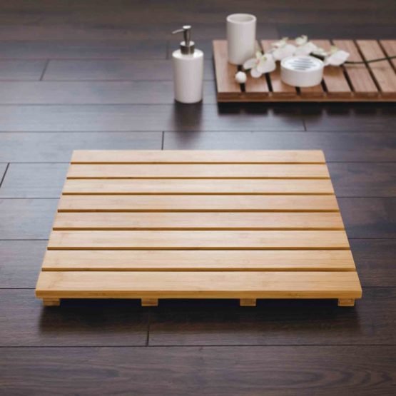 Ridder Grating 21105211 Bath Mat 52 x 52 cm Wooden Natural - Image 2