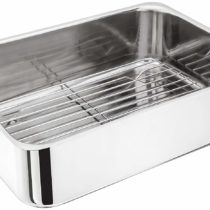 Judge H045 36 x 26 x 10 Centimeter Roasting Pan with Rack Stainless Steel