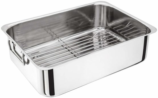Judge H045 36 x 26 x 10 Centimeter Roasting Pan with Rack Stainless Steel