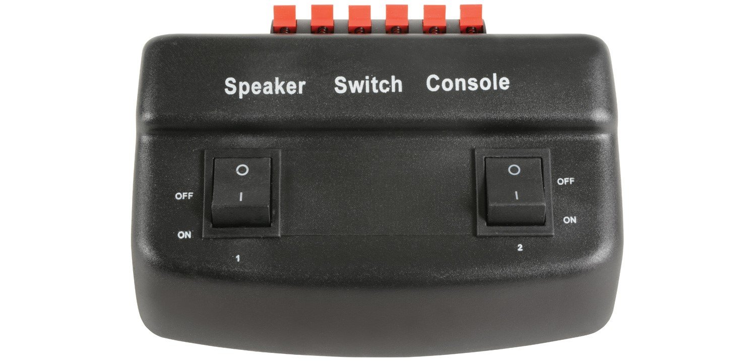 AV LINK 2 Way Loudspeaker Selector, Black