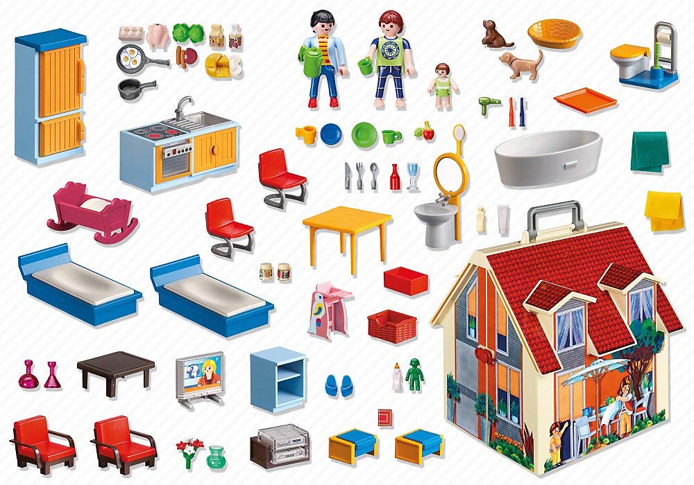 Playmobil Dollhouse 5167 Take Along Modern Dollhouse, 4 years and older, 1:12 scale, Neutral - Image 3