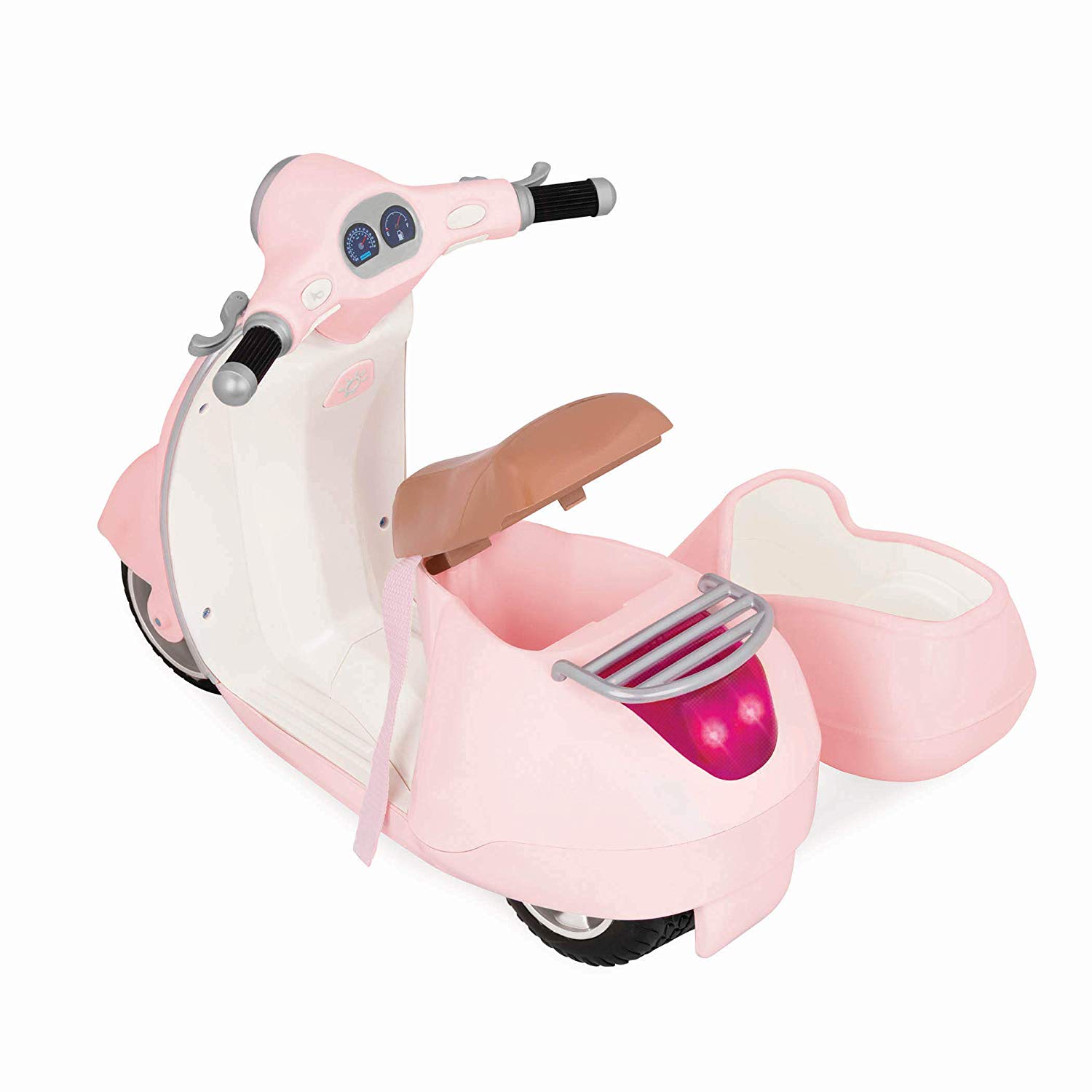 Our Generation - OG Ride Along Scooter - Vehicle Playset - Helmet & Sidecar - 18-Inch Doll Accessories - Image 4