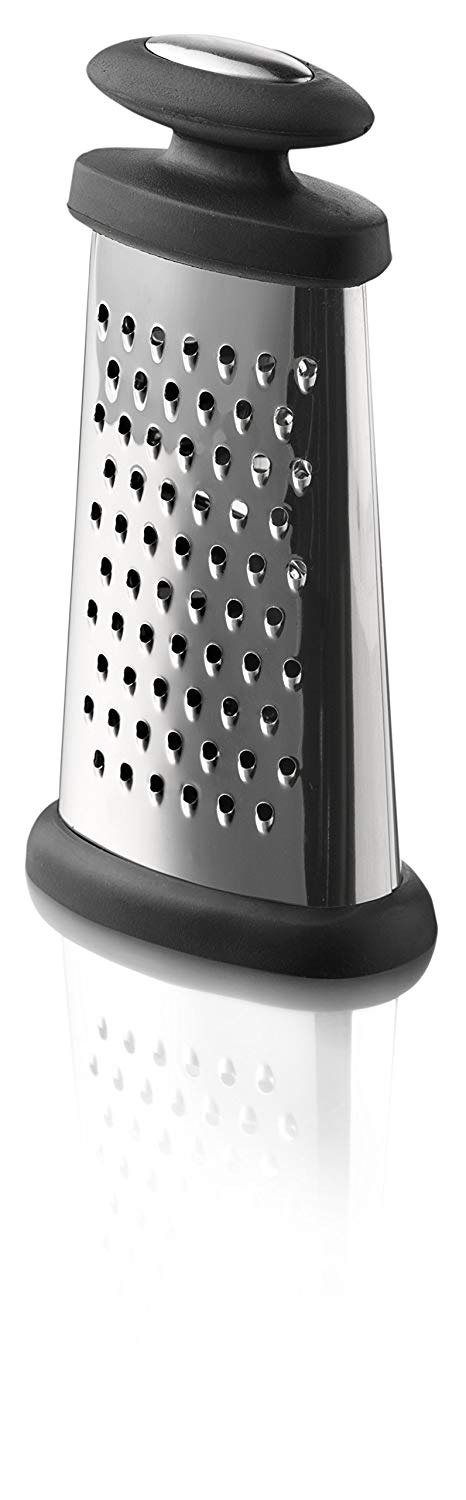 Boska Trio Formaggio/Table Grater for Hard Cheeses/Multifunctional / 3 Different Graters/Silver/Black / 6.3" - Image 3