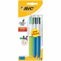 BIC Mini + Mini Fashion Retractable Ballpoint Pen Assorted Colours Pack of 3