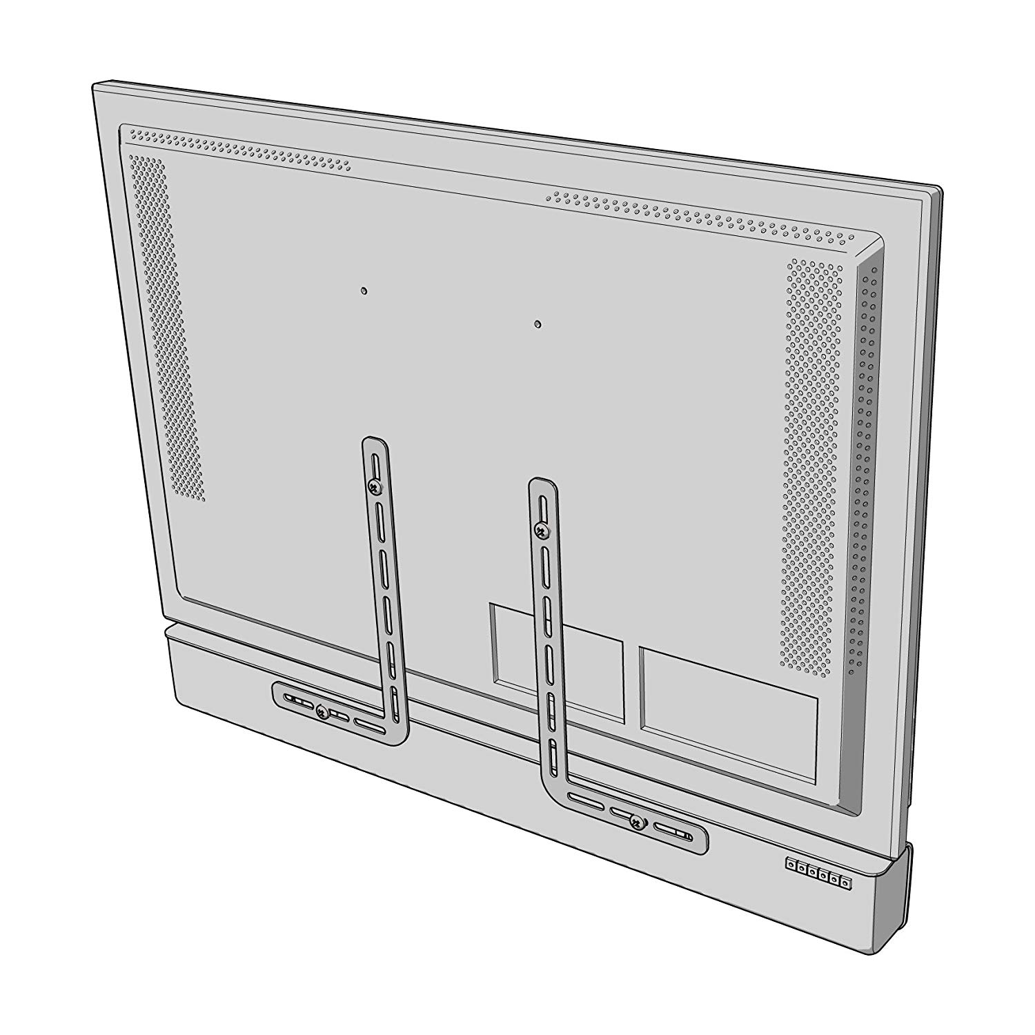 Meliconi Soundbar 1000 Universal Bracket Mount For Soundbar Speaker Made In Italy, Black, No - Image 3