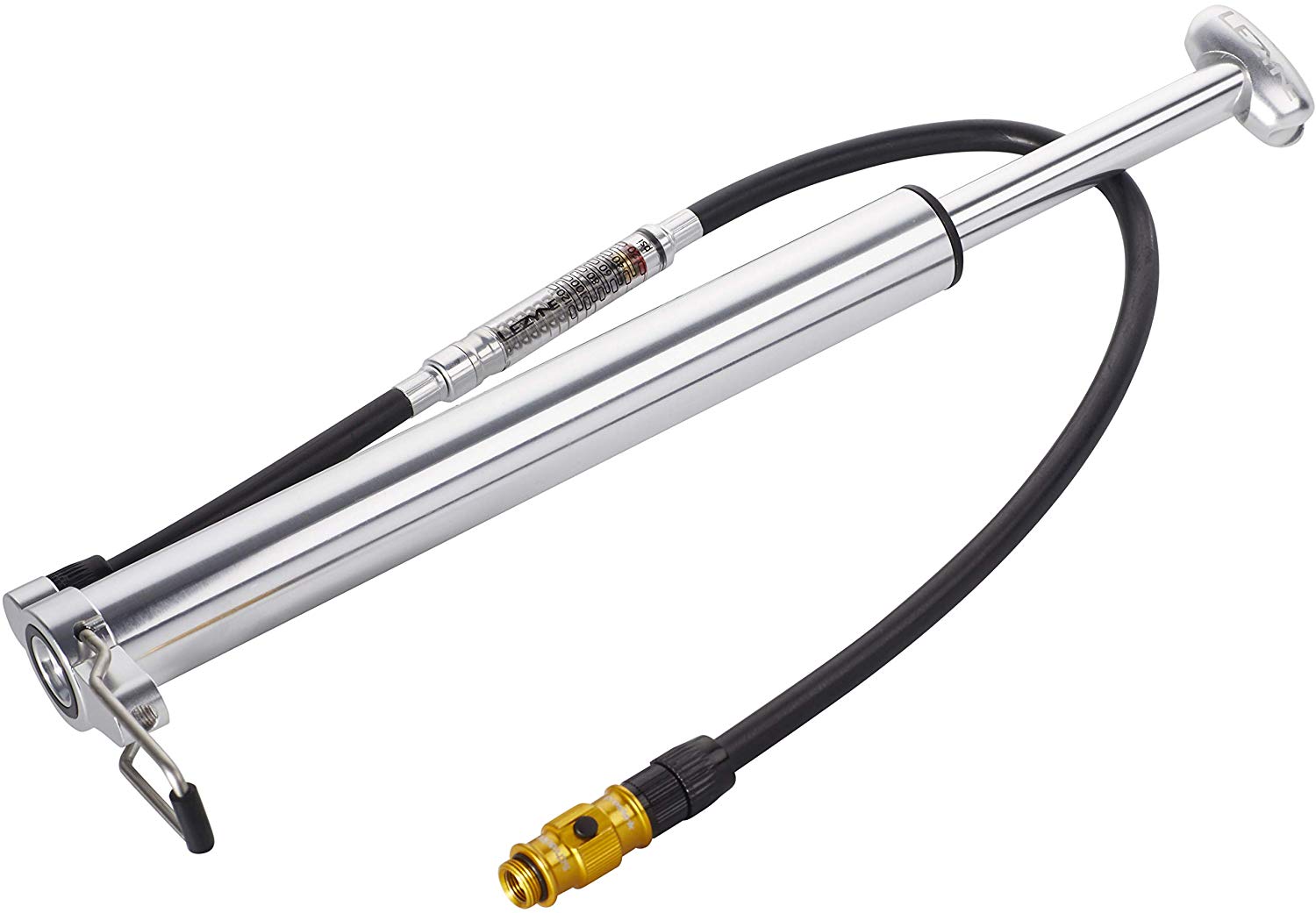 LEZYNE Micro Floor Drive High Pressure & High Volume Bike Pumps, Silver - Silver - Image 2