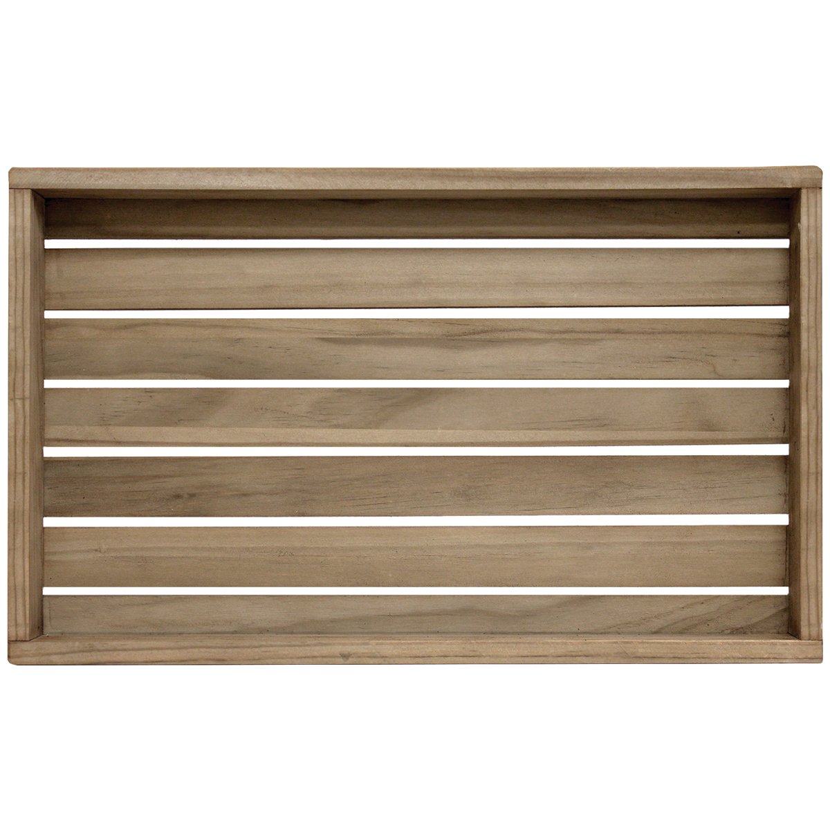 Bottle Cap Crafts Small Weathered Wood Tray, Brown
