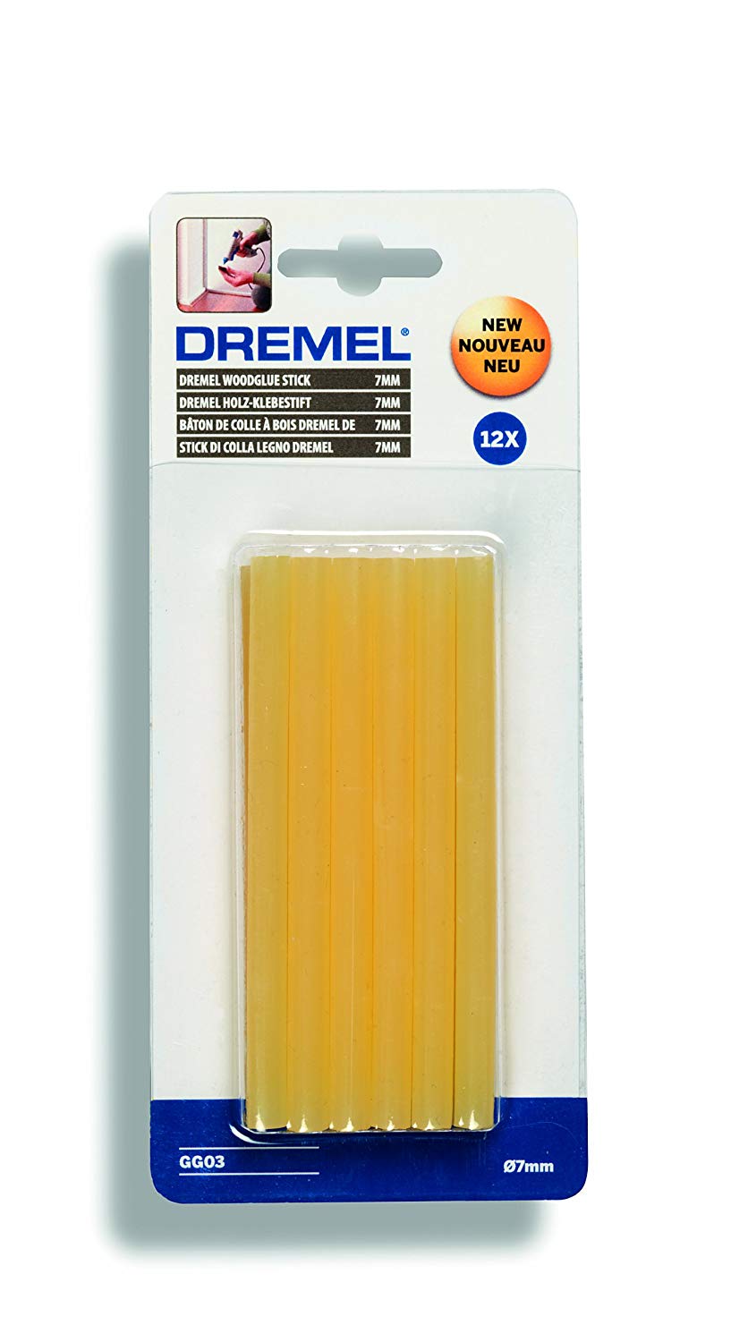 Dremel GG03 Hot Glue Gun Sticks 12-Pack, 12 Woodwork Glue Sticks, 7 mm, for Glueing Wood on High Temperature (165-195° Celsius) - Image 2