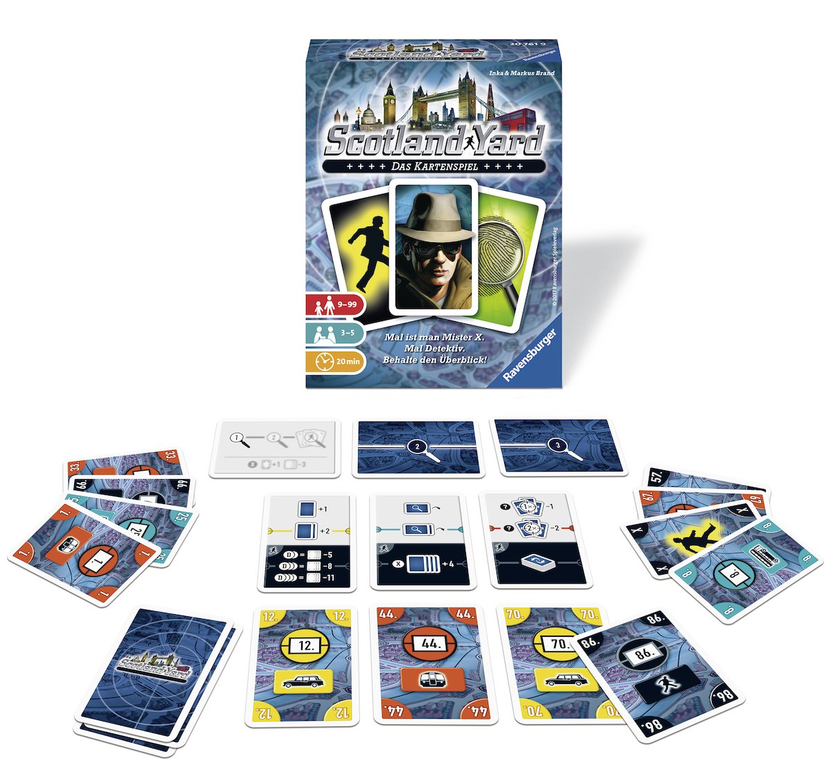 Ravensburger 207619 "Scotland Yard Card Game, Blue - Image 2