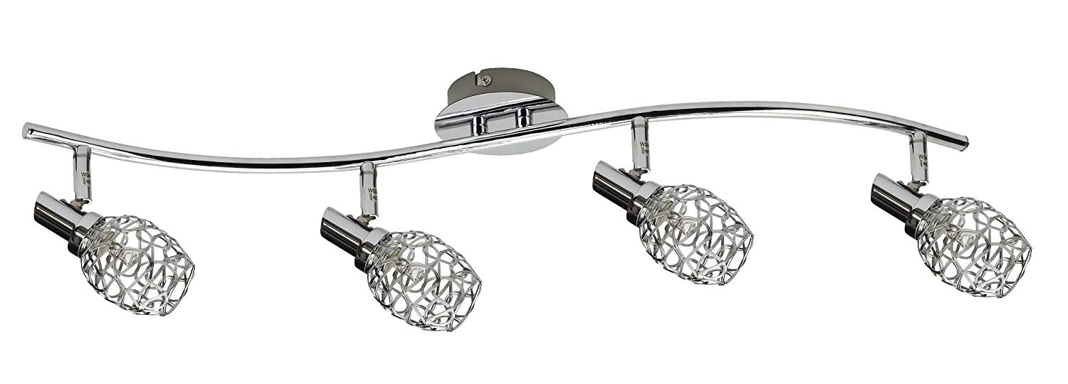 Rabalux 6185 Venus Eve Wall Light, Metal, Silver, G9 28W, 4-flammig