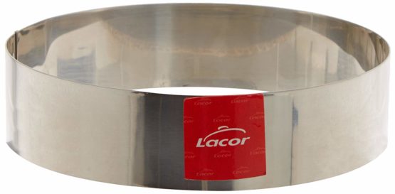 Lacor-68416-ROUND CAKE RING 16x4 CM.- STNLS