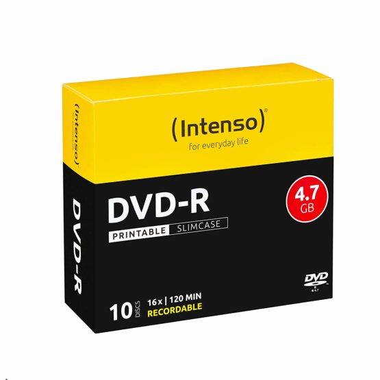 Intenso 4801652 DVD-R Blank Discs 16x Speed 4,7GB 10er Spindel