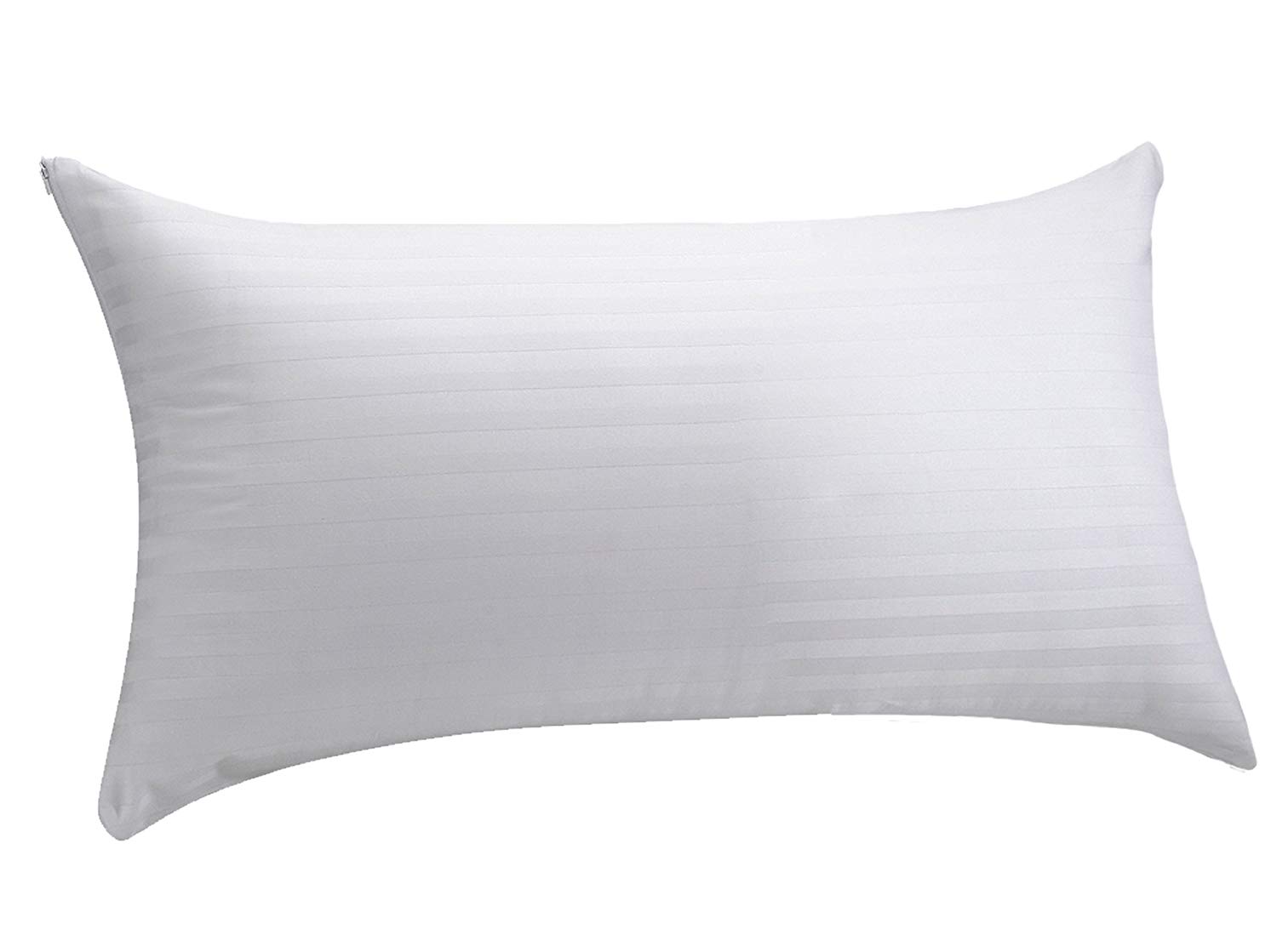 Pikolin Home - Ticking Pillowcase - 100% Cotton, white, 40 x 75 cm