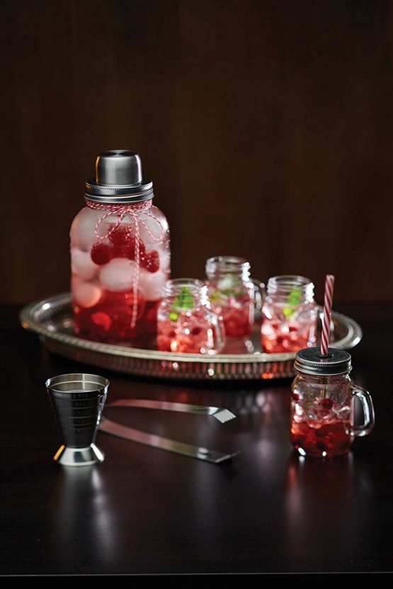 BarCraft All-in-1 Cocktail Jigger with 6 Spirit Measure Markings, Stainless Steel - Image 3