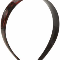 Caravan Wide Red Hand Painted on Black Headband