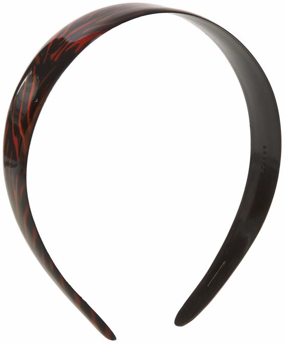Caravan Wide Red Hand Painted on Black Headband