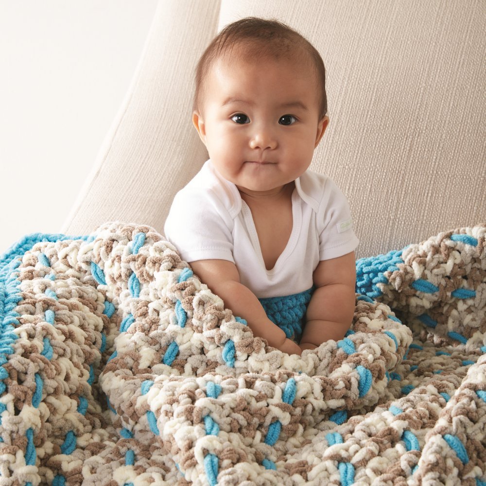 BERNAT Baby Blanket 300g - Baby Teal, 161104-4734 - Image 4