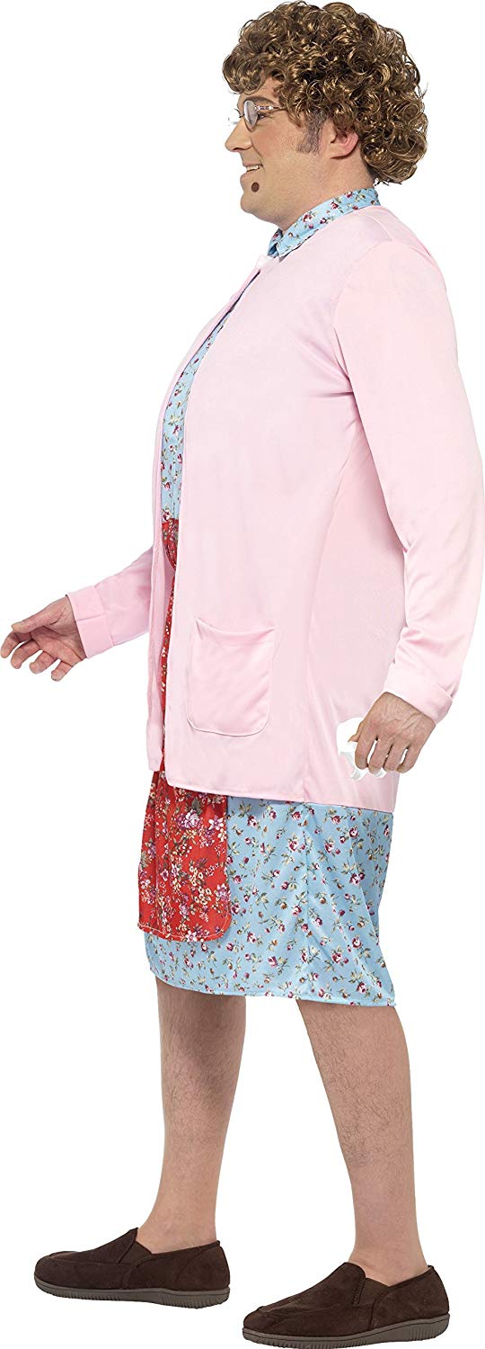 Smiffys Adult Official Mrs Brown's Boys TV Show Costume - LARGE, Pink, Men: Large - Image 4