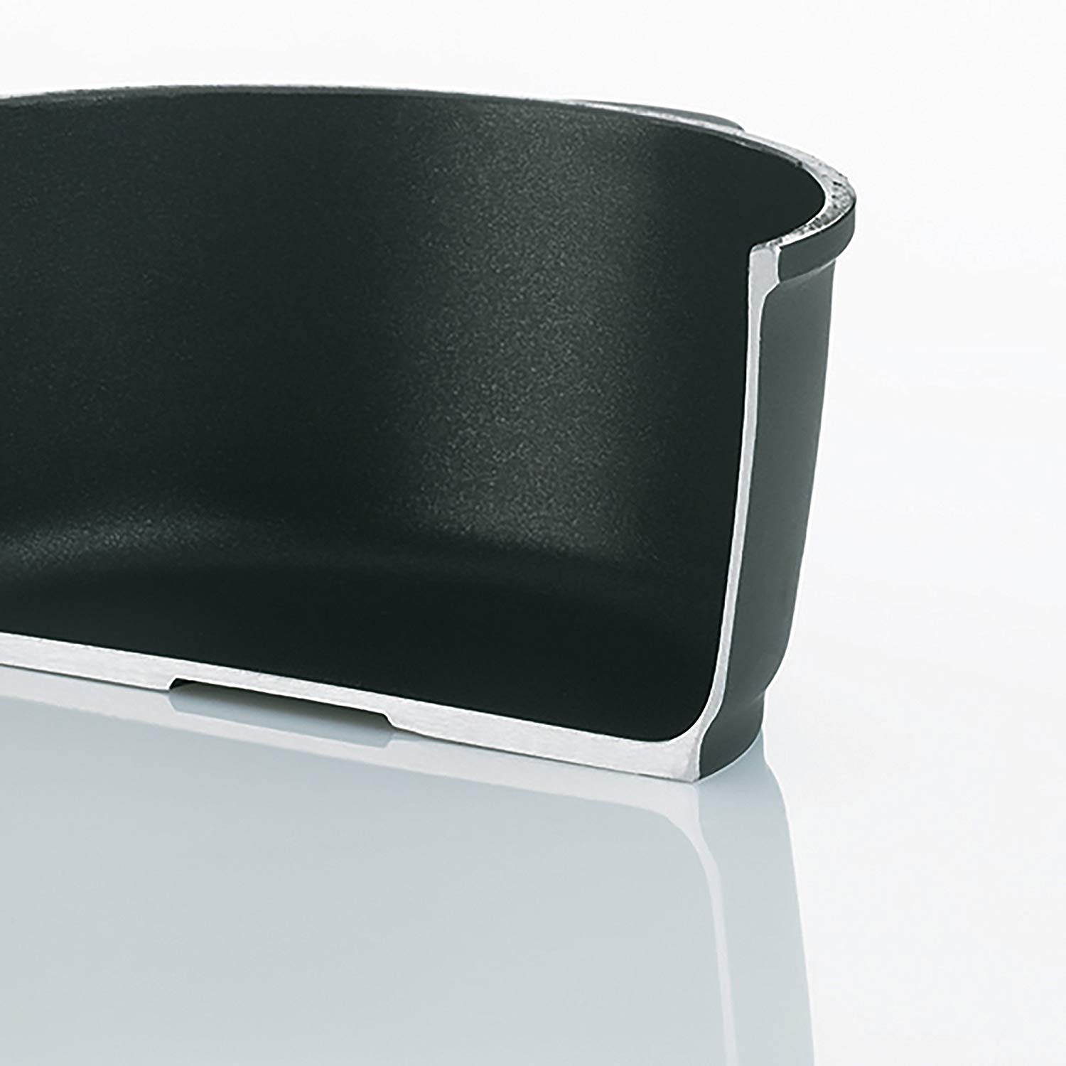 kela cast Aluminium braising pan 32 cm high Rim KERROS, Induction Serving pan Coated with lid, Paella pan - Image 2