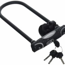 Master Lock 8285EURDPRO Hardened Steel Heavy Duty Bike D Lock with Cable, Black, Large