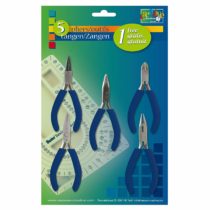 Vaessen Creative Schmuckzangen-Set, 5 x, Steel, farblich Sortiert, 12.5 x 5 x 1 cm, Orange, 12.5x5x1 cm