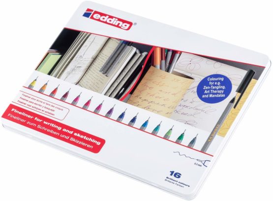 edding 55 Fineliner Pack of 16 - Assorted