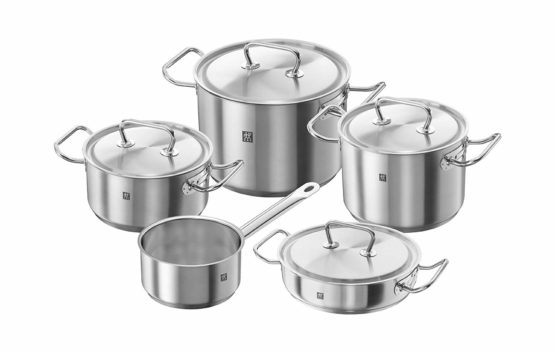ZWILLING – TWIN CLASSIC, Rechargeable Cookware Set 5 pz, in Stainless Steel 18/10 Satin