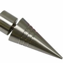 Gardinia Endpin Ø 20 mm, Metal, Stainless Steel Finish, Point