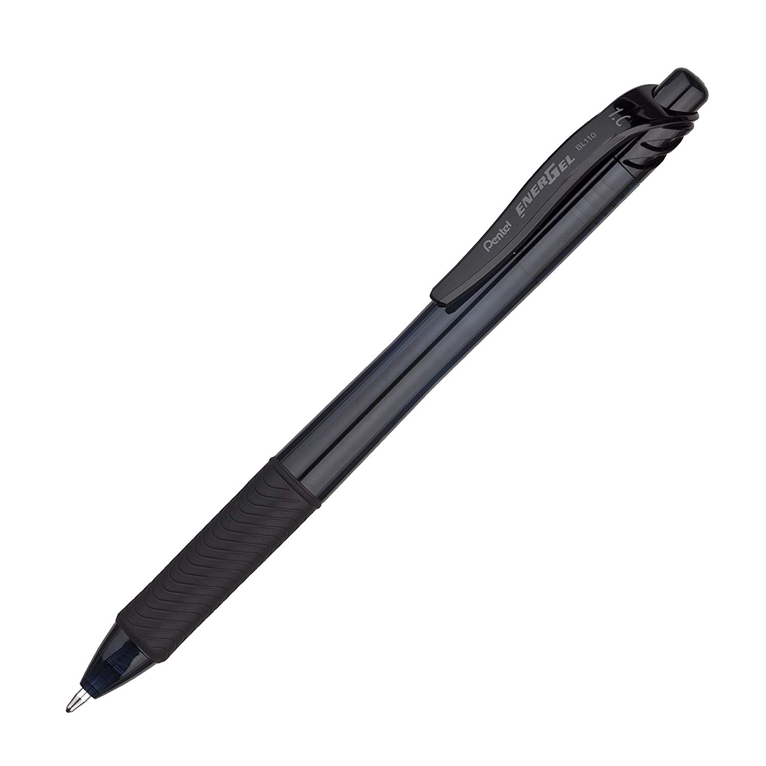 Pentel 1.0mm Energel Retractable Gel Rollerball Pen - Black, 12 pack, 1 count (Pack of 12) - Image 2
