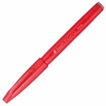 Pentel SES15C-B felt-tip pen with flexible brush-like tip red