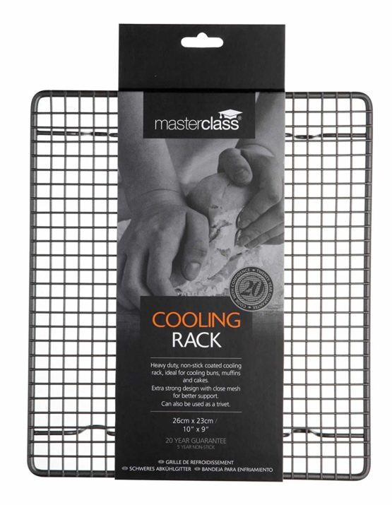 MasterClass KCMCCAKE26 Wire Cooling Rack for Baking/Trivet, Robust Carbon Steel, 26 x 23 cm, Silver - Image 2