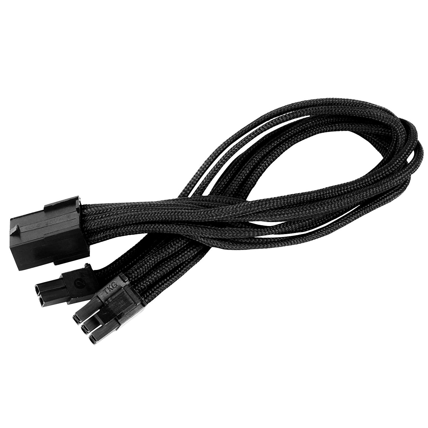 SilverStone SST-PP07-PCIB - Power supply extension cable 25cm 8pin to PCI-E 6 + 2pin, black, 25 cm