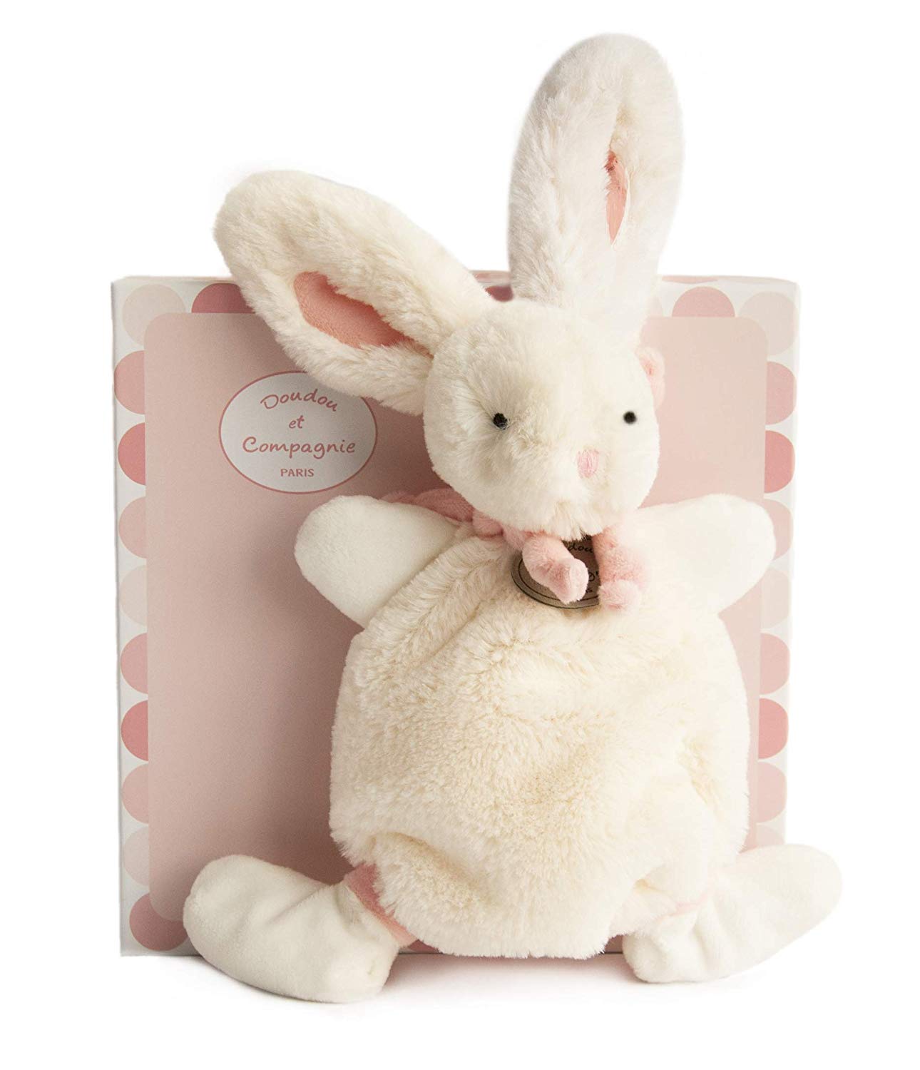 Doudou et Compagnie DC2122 Pink Lapin Bonbon Doudou Comforter, Flower Butterfly Lily:pink