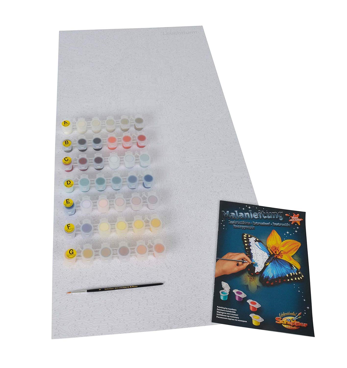 Schipper 609220399 "Lighthouse Roter" Sand Paint By Numbers Board, Multicolor, 41 cm x 81.2 cm - Image 3