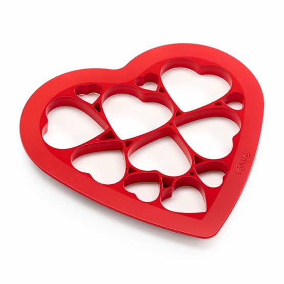 Lékué Cookie Puzzle Hearts, Red - Image 2