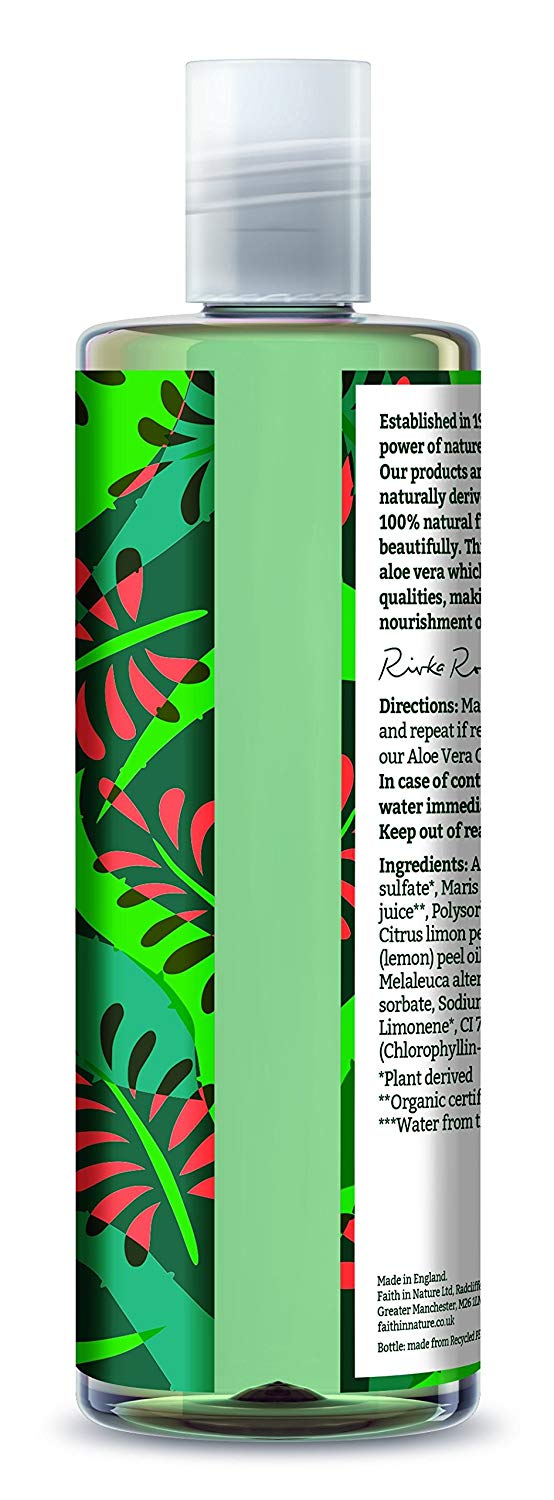 Faith In Nature Organic Aloe Vera Shampoo, Soothing for Normal Hair & Scalp, Vegan & Cruelty Free, No SLS - Image 2