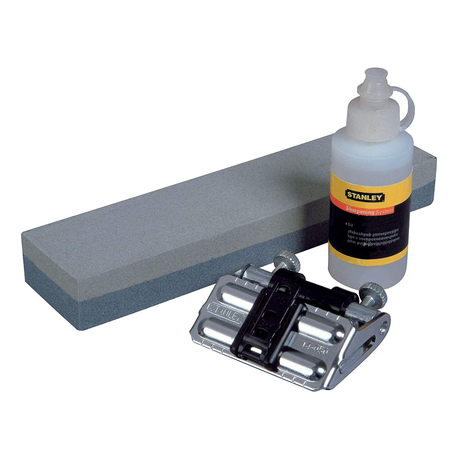 STANLEY 3 Piece Set Sharpening Stone and Oil with Honing Guide, 0-16-050, Multi-colour, EA US - Image 2