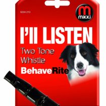 Mikki Dog and Puppy 2-Tone Training Whistle - for Dog Obedience and Recall Training